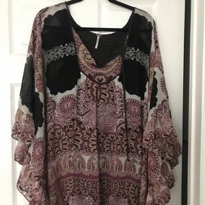 Free People Sheet Batwing Mini Dress